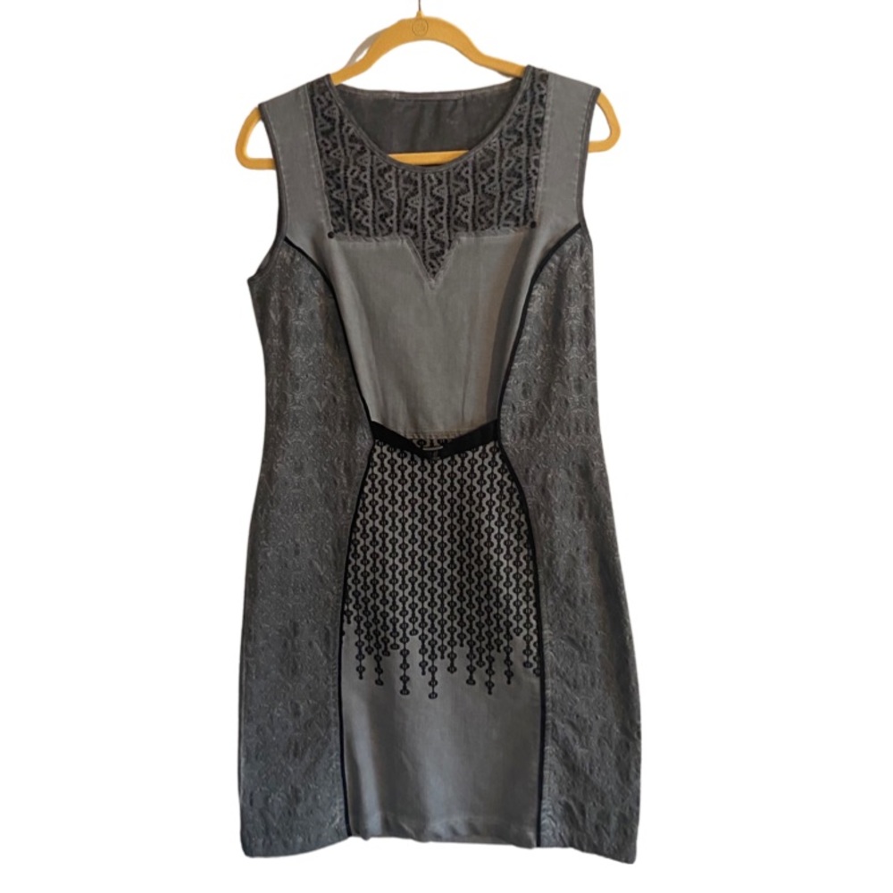 Angels Never Die Women’s Sleeveless Dress Sz US Lg EU 2 beautiful gray fabric